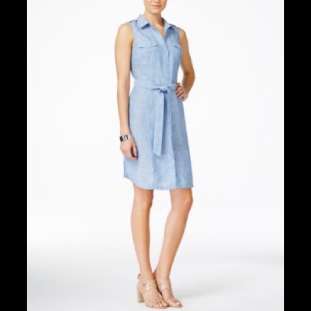INC International Concepts Chambray Shirtdress